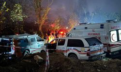 Ordu'da taş ocağı şantiyesinde göçük