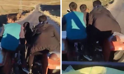 Diyarbakır’da yolculuklarını kaydetmek isterken kazayı da kayda aldılar