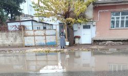 Şiddetli yağış taşkına yol açtı: Cadde suları evlere doldu