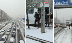 Diyarbakır sabahı felç oldu: Tuzlama yapılmadı, trafik kilitlendi!