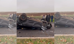 Diyarbakır'da kontrolden çıkan araç takla attı: 1 yaralı