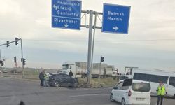 Diyarbakır'da maddi hasarlı kaza