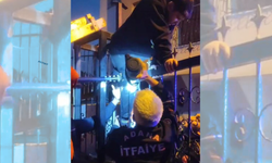 Çocuğun bacağına demir korkuluk saplandı