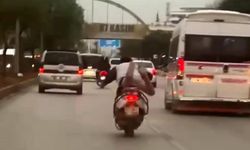 Trafikte motosiklet cambazlığı