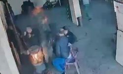 Sobaya dökülen mazot bomba gibi patladı