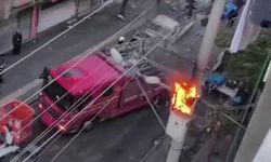 Diyarbakır’da korkutan trafo yangını