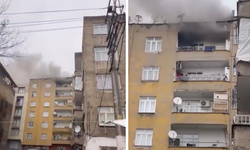 Diyarbakır’da 7 katlı apartmanda yangın paniği