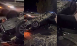 Diyarbakır’da gizli buzlanma kaza getirdi: Araç takla attı