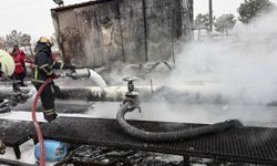 Diyarbakır’da tehlikeli anlar: Ham petrol havuzunda yangın