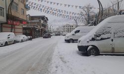 Diyarbakır Çermik beyaza büründü: Kar yağışı sürüyor