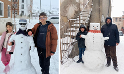 Diyarbakır’da kardan adamlar yarıştı! İşte birinciliği alan eser