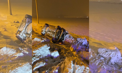 Diyarbakır Kayapınar’da sabah kazası; Araç takla attı, 1 yaralı