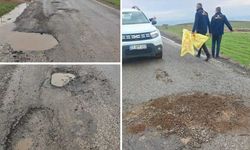 Araçlar yandı, airbagler patladı! Diyarbakır’da tehlikeli yolu vatandaşlar onarıyor