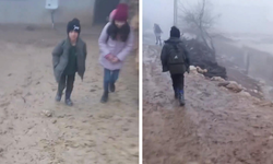 Diyarbakır’da 21. yüzyılda eğitim utancı; Çocuklar çamura mahkum!