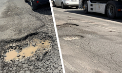 Diyarbakır’da sürücüleri bezdiren yol manzaraları