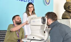 Diyarbakır’da yüzlerce kişiye ücretsiz göz tansiyonu ölçümü