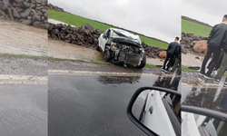 Diyarbakır'da otomobil takla attı: Yaralılar var