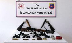 Diyarbakır’da çok sayıda silah ele geçirildi