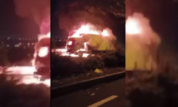 Diyarbakır-Silvan yolunda tır alev topuna döndü!