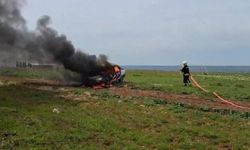 Diyarbakır’da gaz kaçağı bulunan otomobil alev aldı