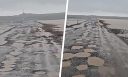 Diyarbakır’da bozuk yollar tepki çekti