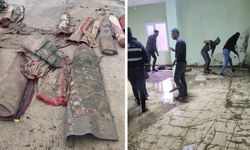 Şiddetli yağış camiyi sular altında bıraktı