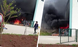Diyarbakır’da korkutan yangın: OSB’de depo alev alev yandı