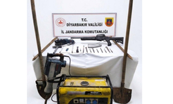 Diyarbakır’da kaçak kazıya suçüstü