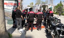 Trafik kazasında 2 polis yaralandı