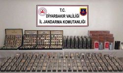 Diyarbakır'da gümrük kaçağı binlerce ürün ele geçirildi