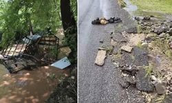 Diyarbakır'da hayat sağanak yağışla durdu