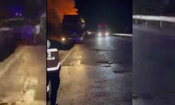 Diyarbakır’da seyir halindeki tır alev aldı