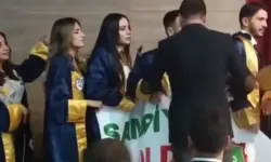 Üniversitede Amedspor pankartına müdahale