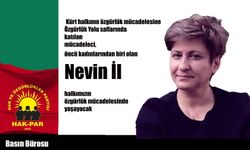 HAK-PAR'dan Nevin İl için taziye mesajı
