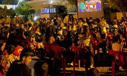 Şırnak’ın köylerinde açık hava sinema keyfi