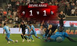 Amedspor-Trabzonspor maçında ilk yarı 1-1 tamamlandı