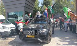 Şanlıurfa’da Filistin konvoyuna görkemli karşılama