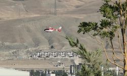 Ambulans helikopter hamile kadın için havalandı