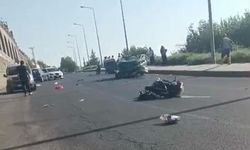 Diyarbakır’da motosiklet kazası: Sürücü ağır yaralandı
