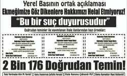 Ekmeğimize göz dikenlere hakkımızı helal etmiyoruz! “Bu bir suç duyurusudur”