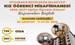 Diyarbakır’da kız öğrenci misafirhanesi başvuruları başladı