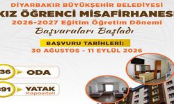 Diyarbakır’da kız öğrenci misafirhanesi başvuruları başladı