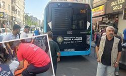 Diyarbakır’da korkutan kaza  Belediye Otobüsü pazarcı esnafına çarptı