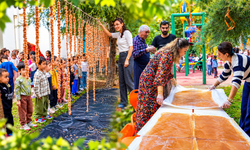 Diyarbakır’da minikler bağbozumu geleneğini öğrendi