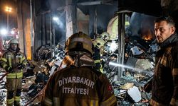 Diyarbakır’da korkutan iş yeri yangını