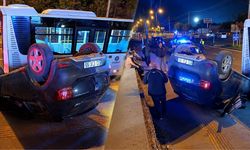 Diyarbakır’da düğün yolunda kaza: Araç devrildi
