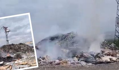 Diyarbakır'da çöp yangınları çevreyi tehdit ediyor...