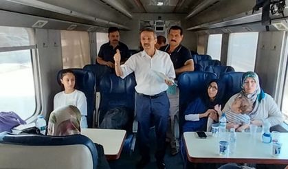 Batman-Diyarbakır tren hattında yolculara demiryolu güvenliği eğitimi