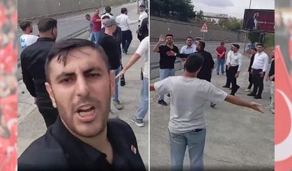 CHP binasında gerginlik;  Kalabalık grubun girişleri, gençler son anda engelledi