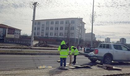 Diyarbakır’da okul bölgesindeki kasisler yenilendi
